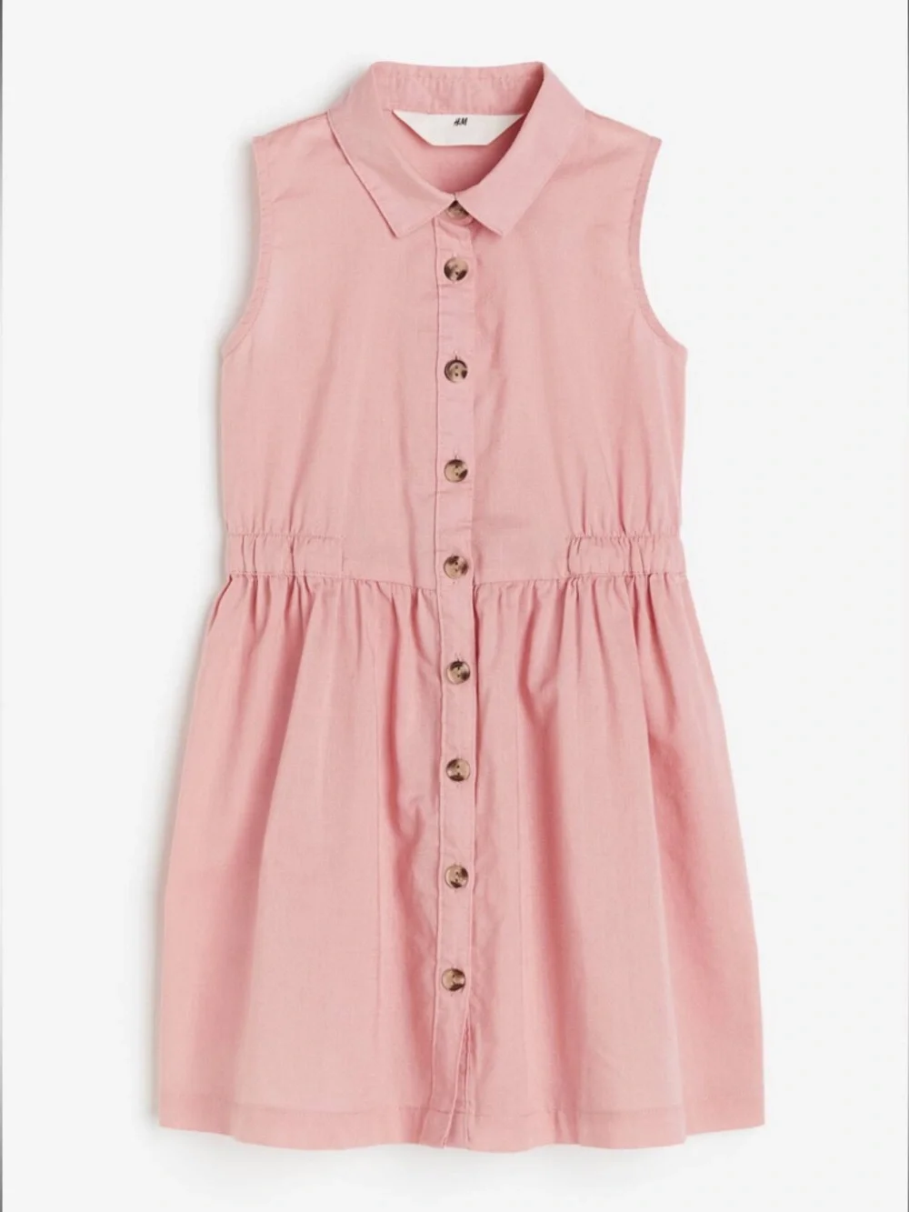 H&M COTTON SHIRT DRESS 2T Dusty pink